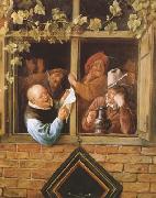 Jan Steen Rhetoricians at a Window (mk08) oil painting
